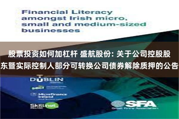 股票投资如何加杠杆 盛航股份: 关于公司控股股东暨实际控制人部分可转换公司债券解除质押的公告