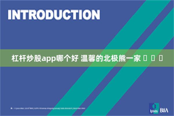 杠杆炒股app哪个好 温馨的北极熊一家 ​​​