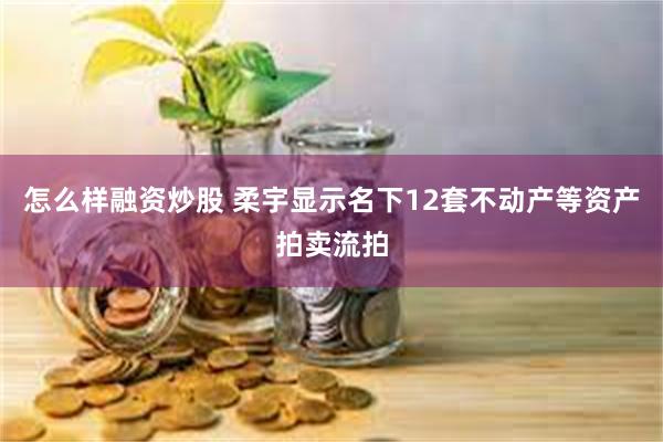 怎么样融资炒股 柔宇显示名下12套不动产等资产拍卖流拍