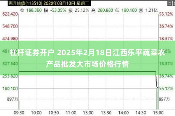 杠杆证券开户 2025年2月18日江西乐平蔬菜农产品批发大市场价格行情